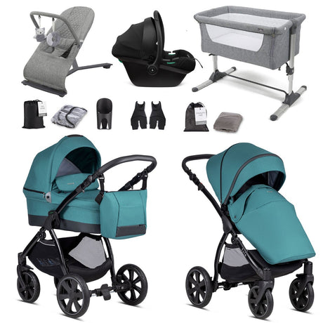 Noordi Sole Go 3in1 Essential Starter Travel & Nursery Bundle, Teal