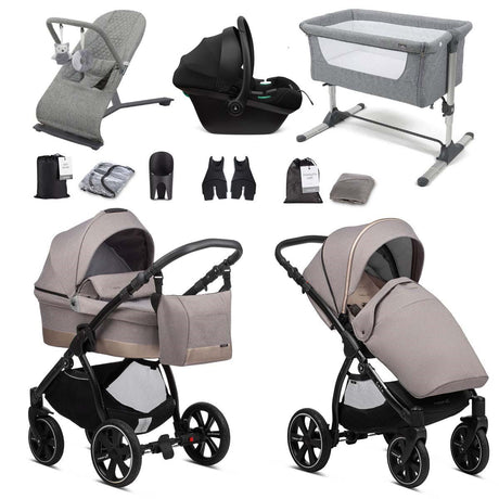 Noordi Sole Go 3in1 Essential Starter Travel & Nursery Bundle, Beige